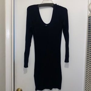 Black warm dress